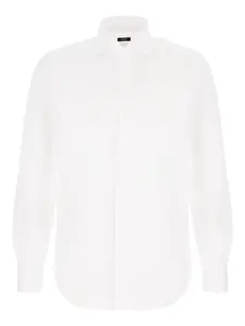 Рубашка с длинными рукавами и застежкой на пуговицы Barba, белый