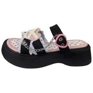 WUJI Быстросохнущие антибактериальные шлепанцы женские - черные, цвет Black