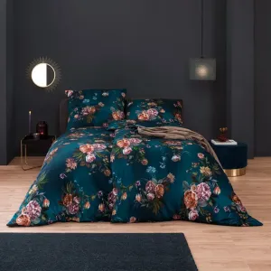 Комплект постельного белья Luxury Grazia, цвет петролеум, размер 135х200 + 80х80 см Estella