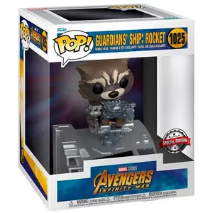 Эксклюзивная фигурка Funko Marvel Deluxe Guardians Ship Rocket, золотой