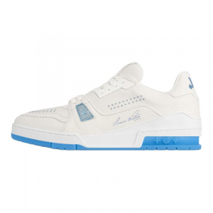 Низкие кроссовки для скейтбординга, мужские, цвет морской волны LOUIS VUITTON, Sea Blue