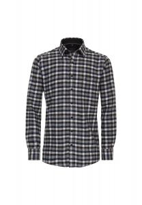 Мужская повседневная рубашка в клетку, комфортная посадка CASAMODA, цвет Dunkelgrün