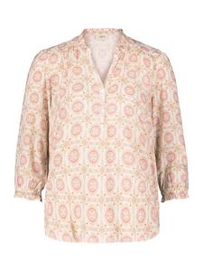 Повседневная блузка с оборками кремового/розового цвета CARTOON