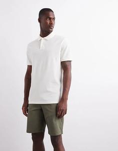 Базовая рубашка-поло ASOS DESIGN из кремового пике