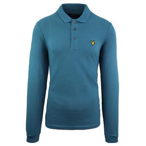 Однотонная мужская рубашка-поло Lyle & Scott, зеленый