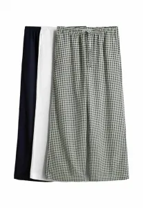 Брюки с широкими штанинами The Set, White Navy Blue Gingham