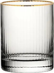 Стаканы Utopia Hayworth Double Old Fashioned с золотой оправой, 325 мл (6 шт.) Gastronoble