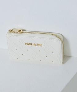 Чехол для ключей L-образной формы на молнии, совместимый со смарт-ключами, PJA-W1075, с тиснением.