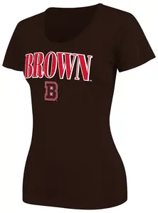 Женская черная футболка Colosseum Brown Bears