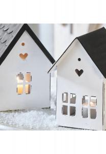 Набор фонарей Lambray из 3 шт. белый/черный Loberon, weiß/ schwarz