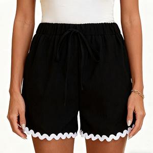 Женские шорты бохо с эластичной талией и воланами Clearflower