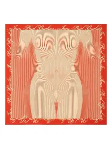 Саронг в тонкую полоску Jean Paul Gaultier, красный