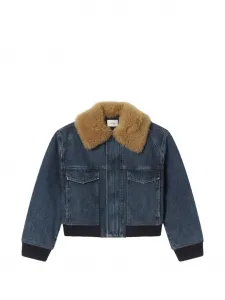 Куртка с овечьим воротником FRAME, синий