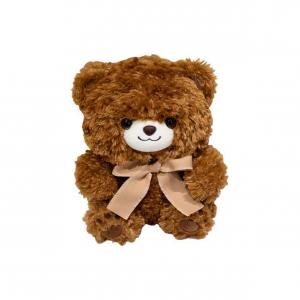 Милый плюшевый медвежонок, креативная кукла с бантиком, 30см/40см KUKADI, коричневый
