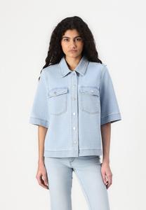 Блузка на пуговицах ONLBELLE SHIRT ONLY, деним