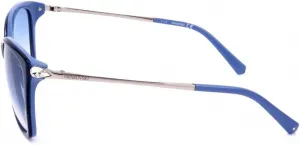 Солнцезащитные очки Swarovski SK 0267 90W, блестящие, синие/градиентные, Blue