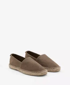 Мужские эспадрильи из джута и замши Mango, коричневый