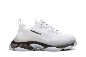 Кроссовки Balenciaga Triple S Sneaker 'Clear Sole - White Black', белый