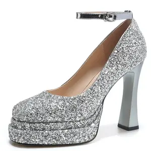 Туфли на высоком каблуке для женщин Lan Miao, Silver