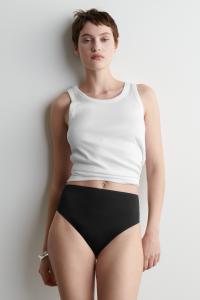 Неопреновый низ бикини с высокой талией COS, черный