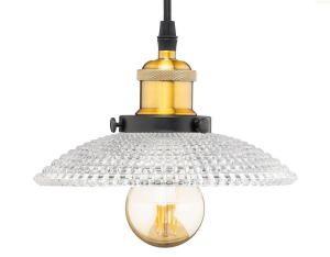 Подвесной светильник Kiki Design Paris I, черный - золотой - стекло - металл - 23 x 100 x 23 см