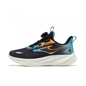 ERKE KIDS Кроссовки для бега низкие Phantom Clouds с амортизацией, водонепроницаемые, противоскользящие, цвет Jet Black/Sapphire Blue, детские