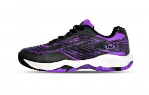 VS Бадминтонные кроссовки WEICHEN Assassin Series с амортизаторами, противоскользящие, дышащие, низкие, унисекс, черные, фиолетовые