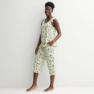 Женский комплект пижамы без рукавов с топом и капри Croft & Barrow, цвет nadia tonal floral btr