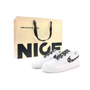 Nike Кроссовки Court Vision 1 Unisex низкие White/Black/Yellow