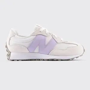 Кроссовки для детей 327 New Balance, белый/фиолетовый