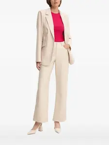 Однобортный пиджак с длинными рукавами Sandro Ferrone, нейтральный