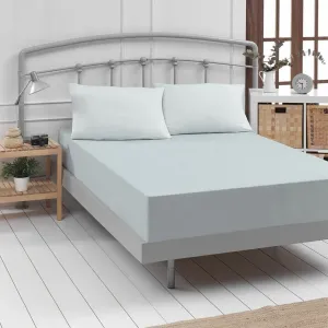 Простыня Dream Sleep Fine Flannel Box Spring на резинке 90x190 - 100x200 см, серебристая Traumschlaf