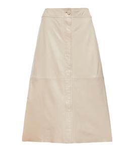 Юбка миди из кожи Savana Joseph, Chai