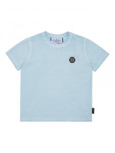 Футболка Philipp Plein Basic Plein Old dye, синий