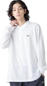 Официальная поло-рубашка Lacoste Original Fit с длинным рукавом, модель L1312, белый