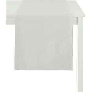 Дорожка на стол ALASKA, LOFT STYLE, однотонный рипс Apelt, светло-серый