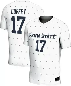 Женская футбольная майка ProSphere Penn State Nittany Lions # 17 White Sam Coffey Replica Alumni полностью сублимированная футбольная майка