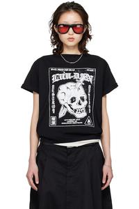 Lu'U Dan Черная футболка в квадрате