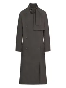 Двубортное пальто Courrèges, серый