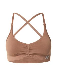 Спортивный бюстгальтер-бралетт NEBBIA, коричневый