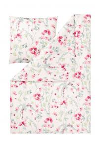 Постельное белье Estella Mako Interlock Jersey Livia magenta 135х200 см + 80х80 см