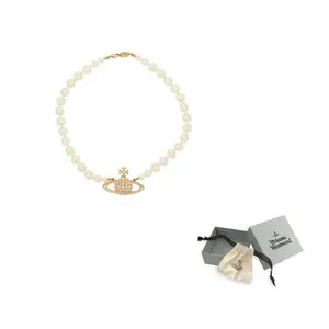 Барельефное жемчужное колье Vivienne Westwood