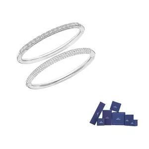 Swarovski Браслеты с белым золотым покрытием unisex silver