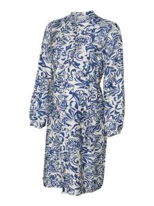 MAMALICIOUS Платье-рубашка 'MLSorilla' из шерсти белого цвета