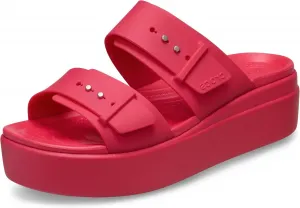 Женские ботильоны Crocs Brooklyn с низким клином и пряжкой