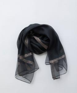 палантин из органзы с каймой