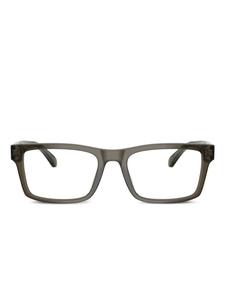 Emporio Armani square-frame очки, коричневый