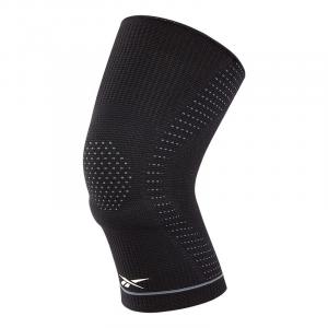Фитнес унисекс наколенники из полиэстера, полиамида, эластана с силиконовой вставкой Reebok, черный
