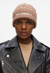 Шапка KARL LAGERFELD K/ESSENTIAL CABLE BEANIE, Caramel/Taupe