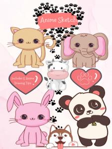 Anime Sketch: blank sketch book for anime lovers practice drawing your own anime before creating a anime book 120 pages perfect gift for anime lovers (Independently published)